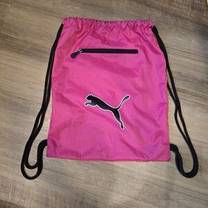 Pink Puma Drawstring Athletic Golf Bag